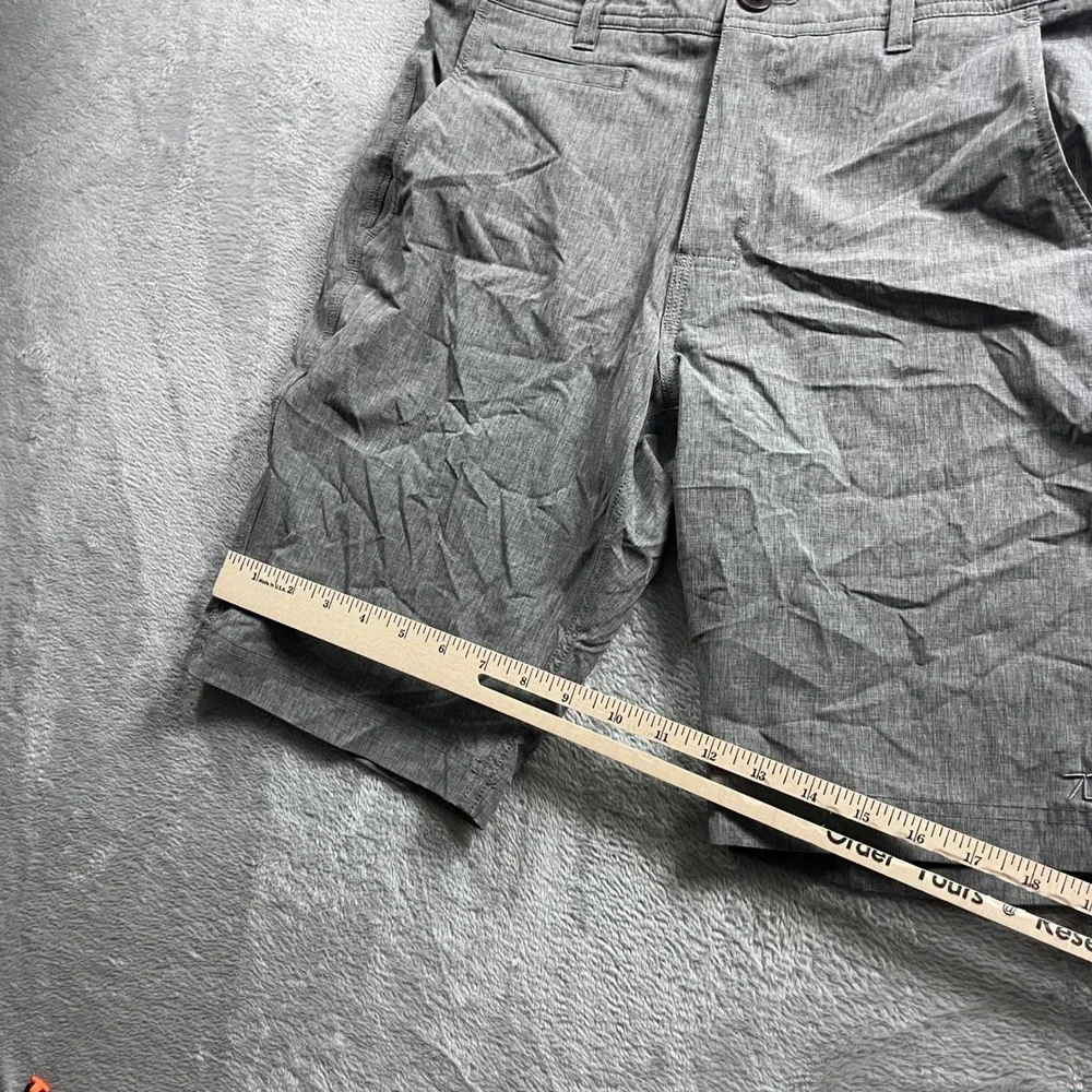 7 Diamonds Velocity Performance Shorts Mens 30 Heather Grey Stretch Golf Casual